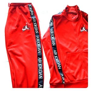Nike Air Jordan Jumpman full red tracksuit size L